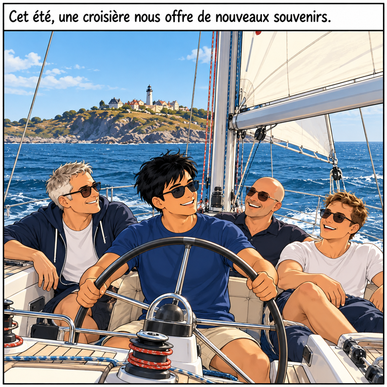 Une croisière estivale sur le voilier de Bruno